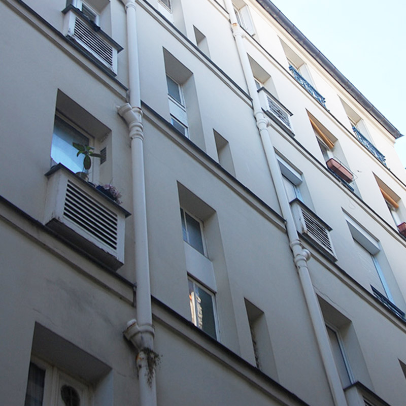 rénovation colonne d'eau ancienne
