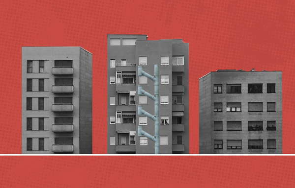 réhabilitation colonnes eaux usées immeubles bâtiments