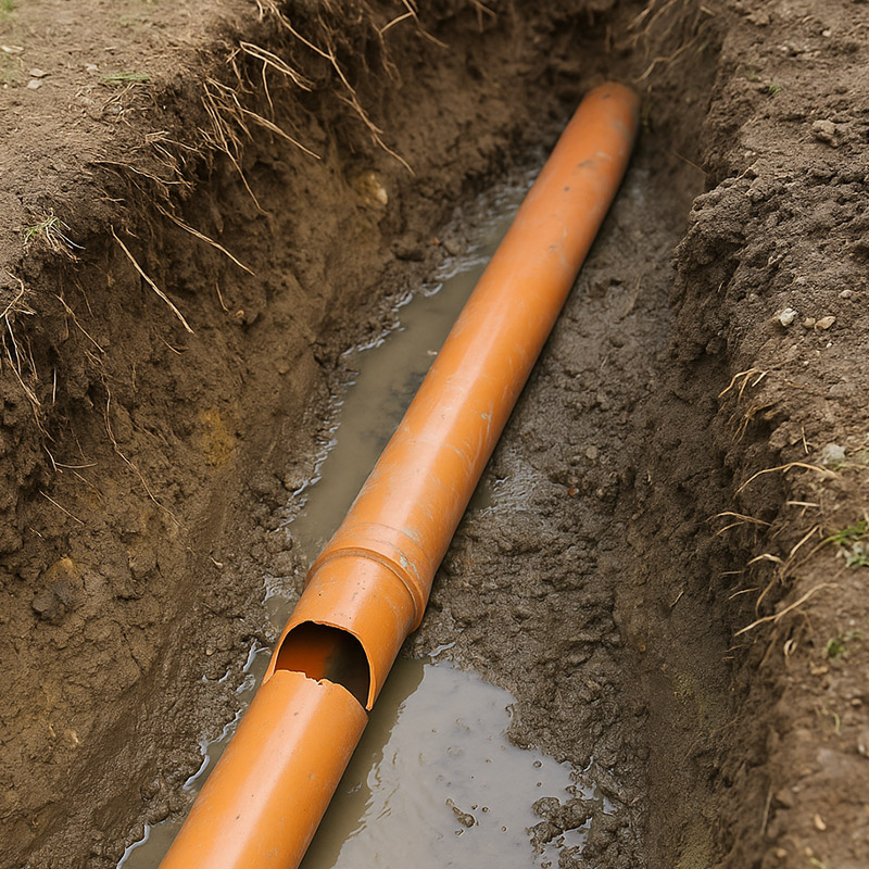 réparation canalisation enterrée